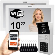 Dvojrodinný videovrátnik 5TECH Wi-Fi Verus 10'' 84225-2 READER ENCRYPTOR