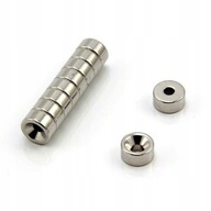 NEODYMOVÝ MAGNET 10x7/3,5x3 mm NA SKRUTKU - 10 ks.