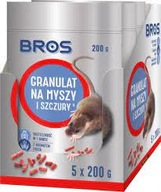 Bros GRANULÁTY pre MYŠI, POTKANY, 1kg vrecúška, 5x200g