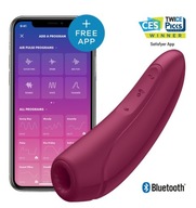 Satisfyer Curvy 1+ Rose Red vrátane Bluetooth a Ap