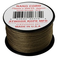 PARACORD NANO Šnúra 91M 300FT ATWOOD COYOTE