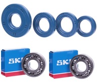 2X Ložisko hriadeľa 6204 C3 SKF + Simerings SIMSON S51