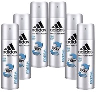 6 x ADIDAS COOL & DRY FRESH DEODORANT SPREJ PÁNSKÝ ANTIPERSPIRANT 150 ml