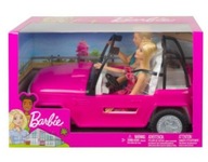 Plážový džíp s bábikou MATTEL BARBIE a Kenom