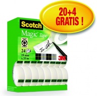 Lepiaca páska 3M Scotch Magic 20 roliek + 4 ZDARMA