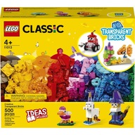 Lego klasické kreatívne priehľadné kocky 11013