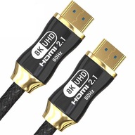 MEGA RÝCHLY HDMI KÁBEL 3 m 2.1 8K UHD HDMI-HDMI vysokorýchlostné Blu-Ray konzoly