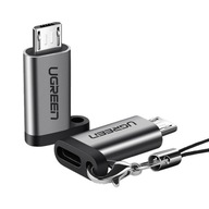 Adaptér USB-C na micro USB UGREEN US282 (sivý)