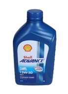 SHELL SHELL OIL 15W50 1L AX7 4T ADVANCE SEMISYNTETIC / JASO MA-2