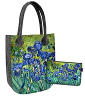 Bertoni set Taška City Irises + kozmetická taštička