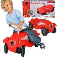 JAZDA NA AUTO AUTOMATICKÝ Klaksón TICHÉ KOLESÁ TLAČ RED BOBBY CAR BIG