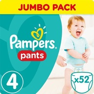 Plienky pampers pants 4 maxi 52ks.