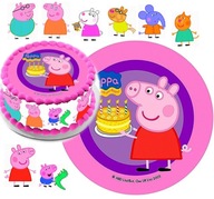 SET TORTOVÝCH TORT, PEPPA PIG + TEXTOVÉ POSTAVY