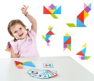 TOOKY TOY Drevená skladačka Tangram