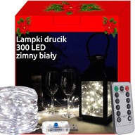 300 LED svetiel, 6W USB káble, IP44, 8 programov