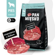 Pan Mięsko Suché krmivo pre psov BRAVČOVÉ Diviak ZELENINA Veľké plemená XL 9kg