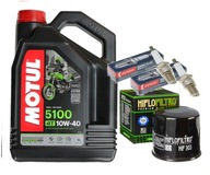 SADA OLEJOV MOTUL 5100 10W40 4L HF303 DENSO KAWASAKI ER500 ER-5 96-06 EN500