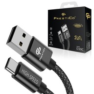 MOSTOVÝ KÁBEL PRE TELEFÓN USB-USB-C QC ORIGINÁL RÝCHLY SILNÝ 3M