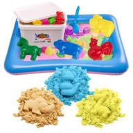 BibiMoon Kinetic Sand 3kg SADA KRABIČKY NA PIESOK FORMY