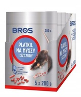 Bros Płatkil Jed na myši a potkany 1kg 5x200g