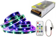 Vonkajšie osvetlenie digitálne RGB LED lampy 10m