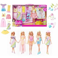 BARBIE SET DELUX BÁBIKA + OBLEČENIE 40 ŠTÝLOV