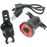 OCTANS USB ZADNÁ BICYKLE LAMPA 30LM - FUNKCIA STOP