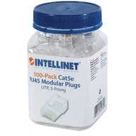 RJ45 8P/8C UTP Cat5e Zástrčka pre drôt 100 ks