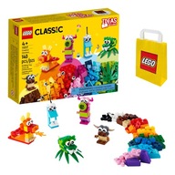 LEGO Classic – Kreatívne príšery (11017) Postavte si 5 mini modelov + tašku