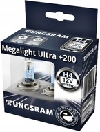 TUNGSRAM Megalight Ultra +200% H4 12V 55W 2 ks