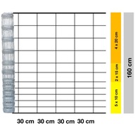 Pletivo lesného plotu 160/12/30 50 m + skoby