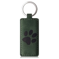 Kožená kľúčenka Green Paw