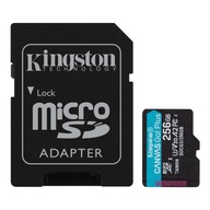 Pamäťová karta Kingston microSD Canvas Go! Plus 256 GB Class 10 UHS-I + adapt