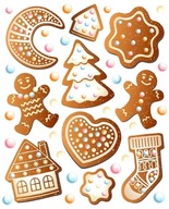 Nažehľovacie obtlačky na detské tričká Gingerbread Cookies