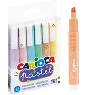 Pastelové zvýrazňovače 6 farieb CARIOCA 43033