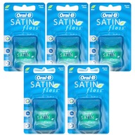 5 x 25m ORAL-B SATÉNOVÁ FLOSS MINT DENTAL Floss