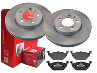 BREMBO PREDNÉ DISKY, DESTIČKY, VW POLO AW1, 256MM