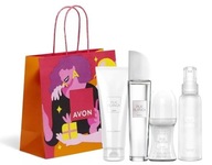 AVON PUR BLANCA SET _ voda + balzam + guľa + hmla + vrecko