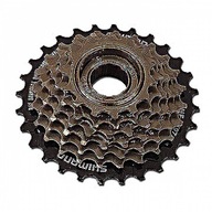 6-rýchlostné VOĽNOKOLESO SHIMANO MF-TZ-06 14-28T HNEDÁ