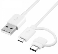 Originálny microUSB+USB-C kábel Samsung EP-DG930DW