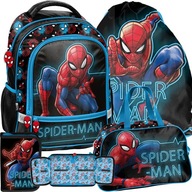 SET SPIDERMAN BATOHY 4 kusy, ŠKOLSKÝ SET PRE CHLAPKOV