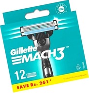 Náplne do holiacich strojčekov Mach3 GILLETTE, 12 kusov