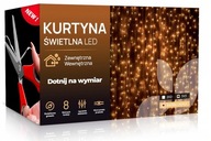 Svetelný záves LED záves 3x3 m 300 LED teplý