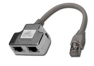 adaptérový rozbočovač LAN RJ-45 na 2xRJ-45