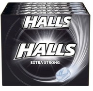 HALLS DROPS CANDY EXTRA SILNÉ ČIERNA 20 KS