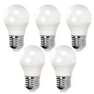 5x LED ŽIAROVKA ÚSPORA ENERGIE G45 E27 10W 800lm 4500K NEUTRÁLNA BIELA