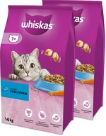 WHISKAS suché krmivo pre mačky s tuniakom 2x14 kg