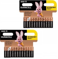 24x ORIGINÁLNE ALKALICKÉ BATÉRIE DURACELL LR3/AAA Platnosť 10 rokov