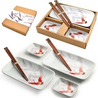 Súprava sushi keramiky Bright Set CRANE Theme Ceramics pre 2 osoby