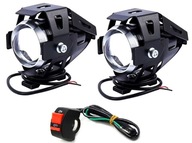 2x HALOGÉNOVÁ LED LAMPA PREPÍNAČ SVETLOMETOV QUAD U5